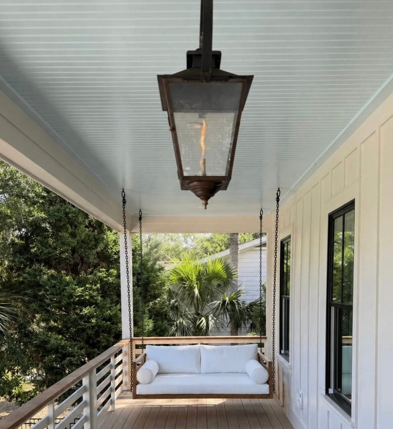 Del Mar Teak Porch Swing Bed — Standard — ModHaven, additional view