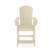 SoPoly St Simons Fan Back Counter Chair (Premium) in Tybee Sand, front view