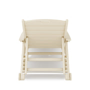 SoPoly Flat Chaise Lounge in Tybee Sand, back view