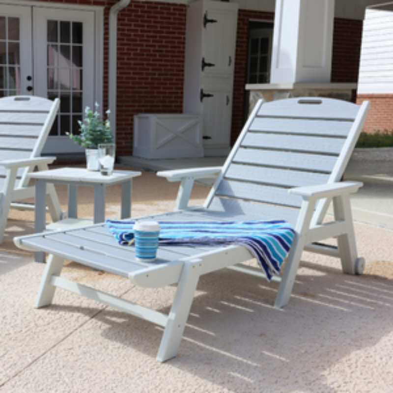 SoPoly Flat Chaise Lounge — SoPoly outdoor poly furniture (image 1 of 5)