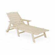 SoPoly Flat Chaise Lounge in Tybee Sand