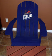 Wooden Customized Back Royal Adirondack Chair in Brazilian Walnut (IPE), Oiled Fully Assembled, Flat Back