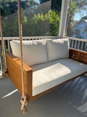 Sedona Teak Porch Swing Bed — Standard — ModHaven, additional view