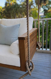 Sedona Teak Porch Swing Bed — Small — ModHaven, additional view