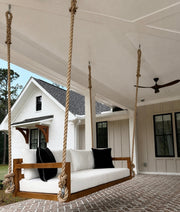 Bimini Teak Porch Swing Bed — Standard — ModHaven