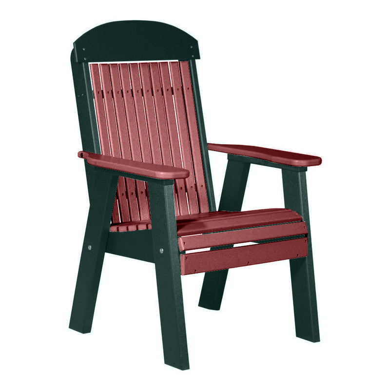 LuxCraft Cherrywood 2' Classic Highback Recycled Plastic Chair