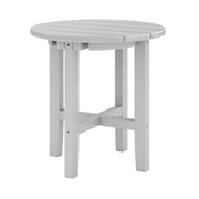 SoPoly 18" Classic Round Side Table in Heron Gray (image 1 of 3)