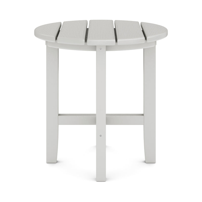 SoPoly 18" Classic Round Side Table in Heron Gray (image 2 of 3)