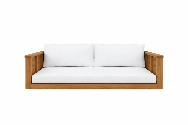 Sedona Teak Porch Swing Bed — Small — ModHaven, additional view