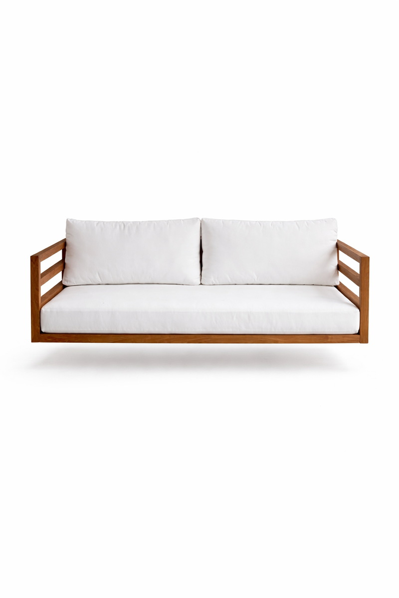 Del Mar Teak Porch Swing Bed — Standard — ModHaven, additional view