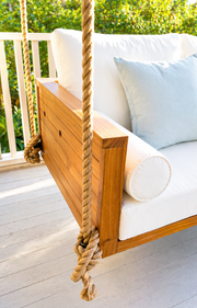 Sedona Teak Porch Swing Bed — Standard — ModHaven, additional view