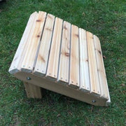 Wooden Royal 2-Position Ottoman (Large) in Knotted Cedar, Unstained