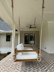 Bimini Teak Porch Swing Bed — Small — ModHaven, additional view