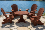 Wooden Royal Picnic Set for 4 in Brazilian Walnut (IPE), Oiled Fully Assembled