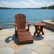 Wooden Royal Single Patio Set in Brazilian Walnut (IPE), Oiled Fully Assembled