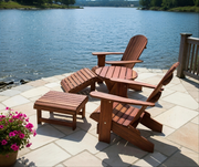 Wooden Royal Complete Patio Set in Brazilian Walnut (IPE), Oiled Fully Assembled