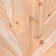 Flat Back Modern Giant in 7', Knotted Cedar, Unstained