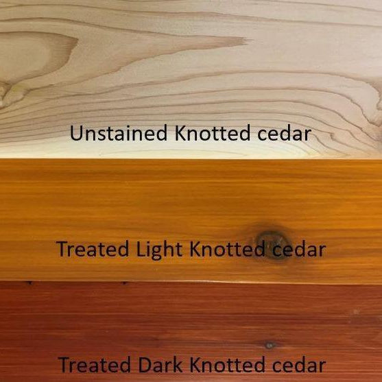 Traditional Giant in 5', Knotted Cedar, Unstained