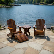 Wooden Royal Patio Set in Knotted Cedar, Caramel