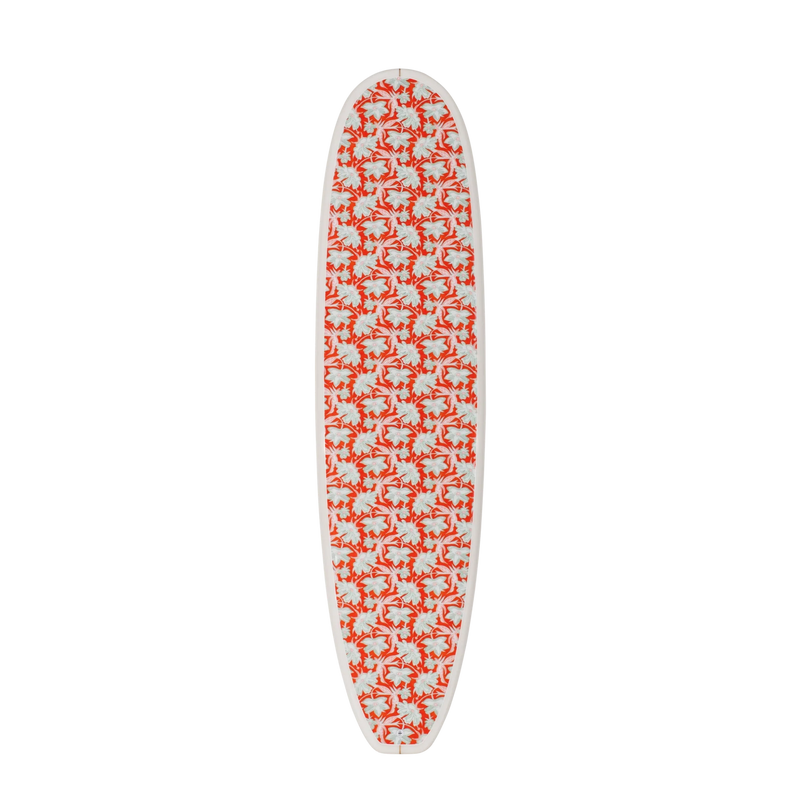 The Tangerine Tropics Print – Floral Surfboard Wall Art – view 2
