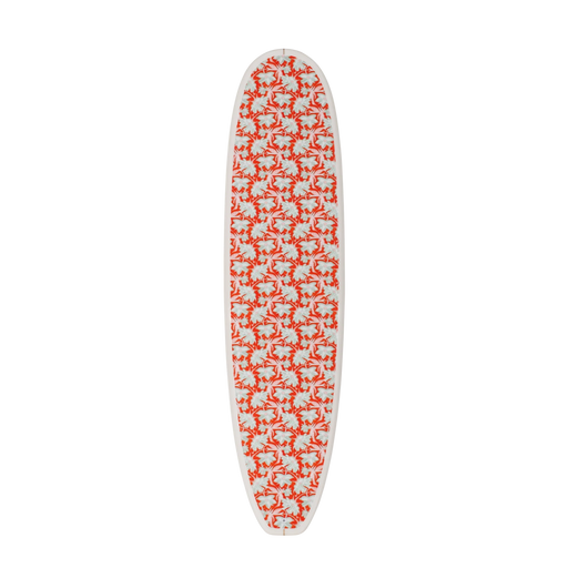 The Tangerine Tropics Print – Floral Surfboard Wall Art – view 2