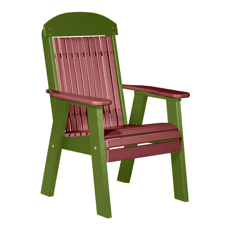 LuxCraft Cherrywood 2' Classic Highback Recycled Plastic Chair