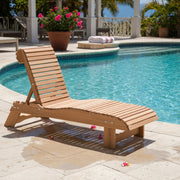 Wooden Lounge Chair in Clear Cedar, Unstained