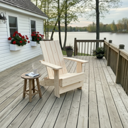 Wooden Modern Royal Reclining Adirondack Chair (Large) in Knotted Pine, Unstained