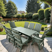 Wooden Modern Dining Set for 8 with 6' Table - view 1