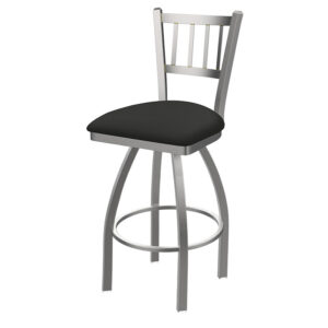 Holland Bar Stool OD810 Contessa 2 spindle-back stainless steel swivel stool