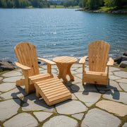 Wooden Royal Patio Set in Knotted Pine, Unstained
