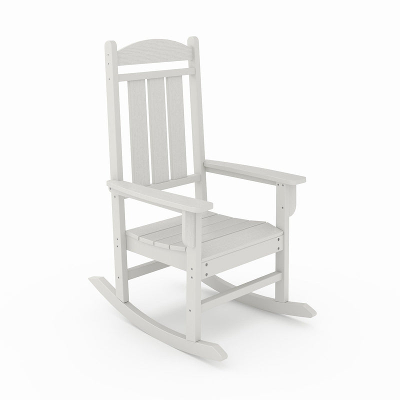SoPoly Callaway Porch Rocker in Heron Gray
