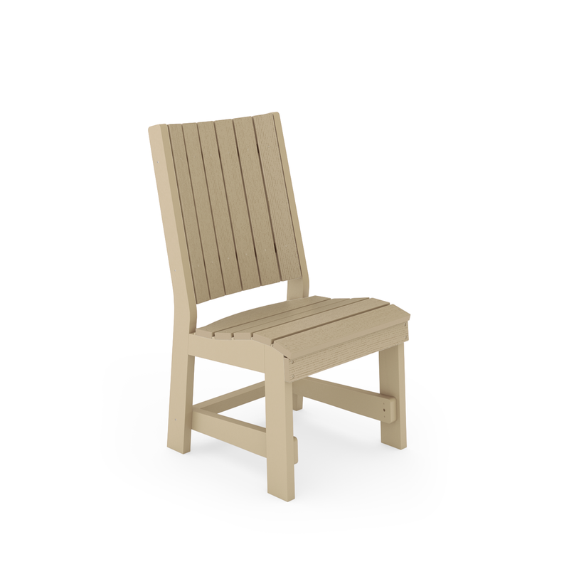 SoPoly Callaway Armless Table Chair dimensions diagram (image 2 of 5)