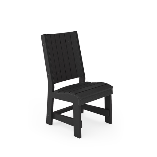 SoPoly Callaway Armless Table Chair dimensions diagram (image 1 of 5)
