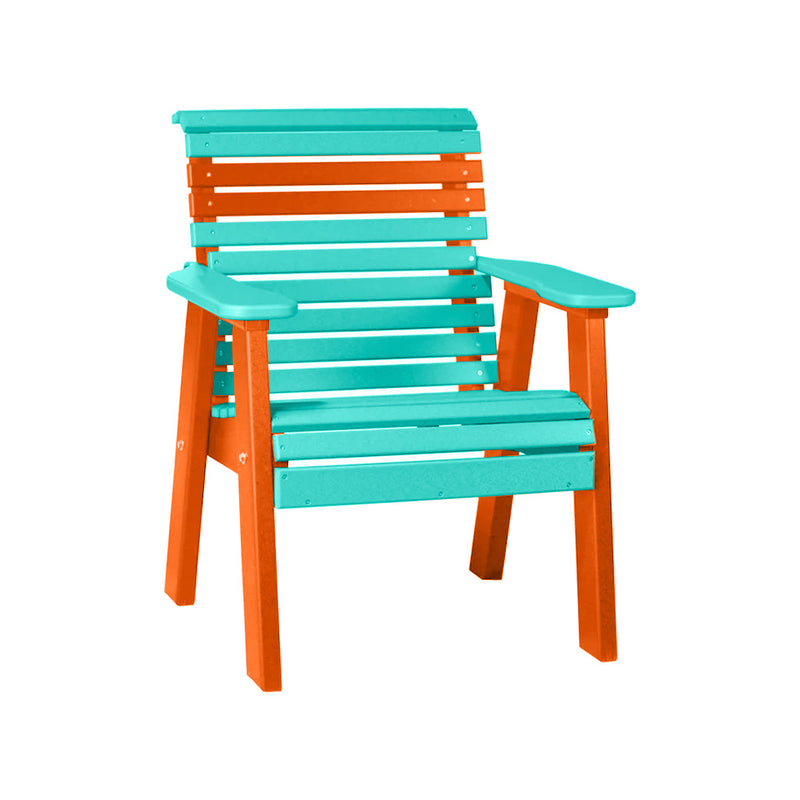 LuxCraft Aruba Blue 2' Rollback Recycled Plastic Chair
