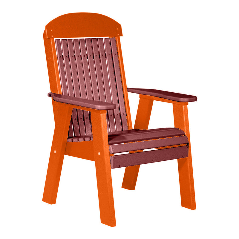 LuxCraft Cherrywood 2' Classic Highback Recycled Plastic Chair