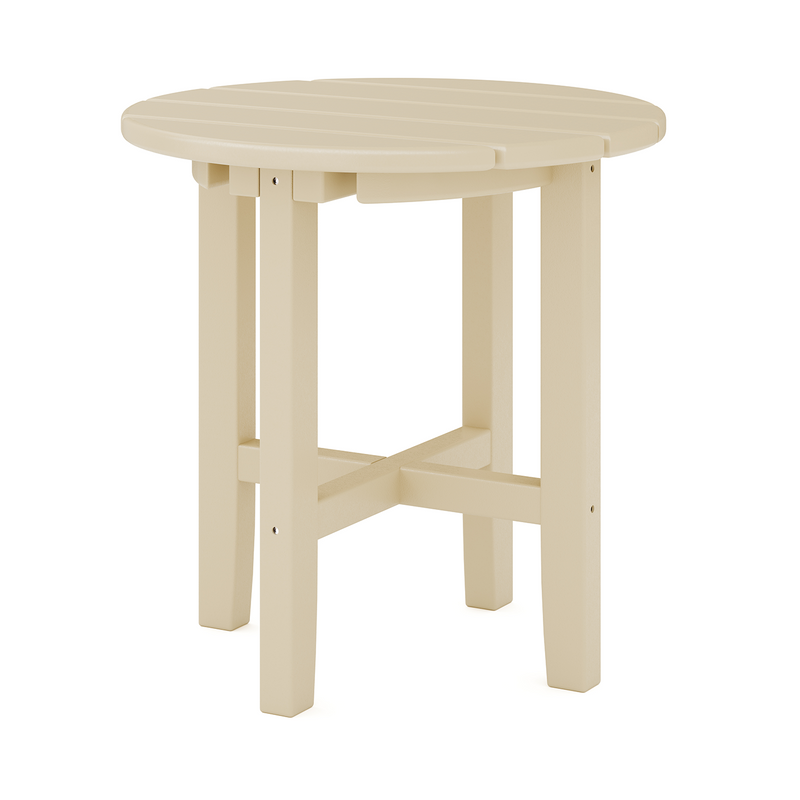 SoPoly 18" Classic Round Side Table in Tybee Sand (image 1 of 3)