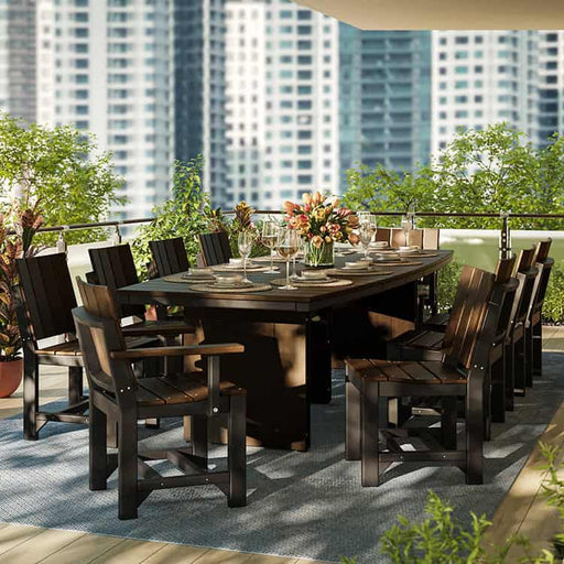 LuxCraft Urban 8ft Oval Dining Set (7-Piece)