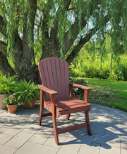 Wooden Veranda Adirondack Chair (Non-Folding) (Standard) in Brazilian Walnut (IPE), Oiled Fully Assembled
