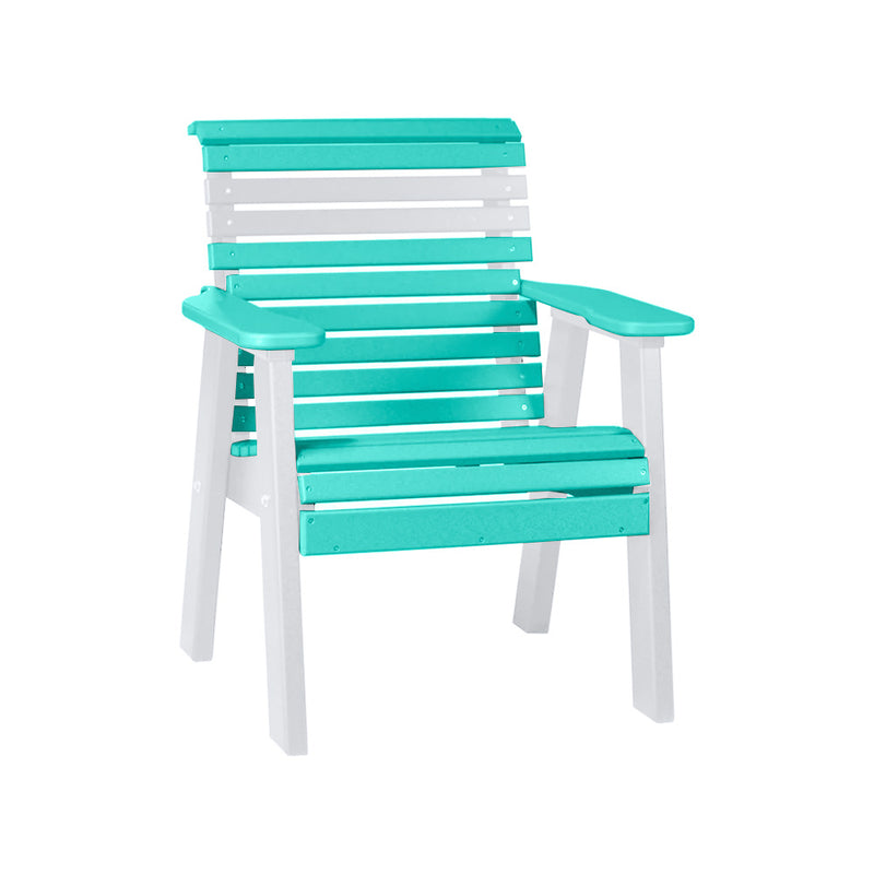 LuxCraft Aruba Blue 2' Rollback Recycled Plastic Chair