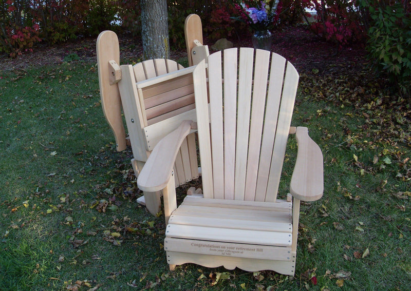 The Royal Adirondack Chair Kit in Clear Cedar