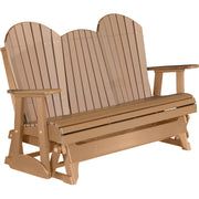 LuxCraft LuxCraft Cedar 5 ft. Recycled Plastic Adirondack Outdoor Glider Cedar Adirondack Glider 5APGC