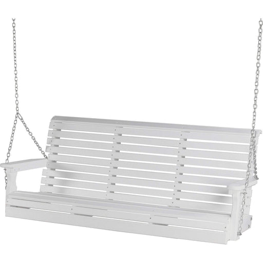 LuxCraft Columpio de Porche Rollback 5 Pies — Blanco