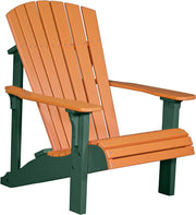 LuxCraft LuxCraft Tangerine Deluxe Recycled Plastic Adirondack Chair Adirondack Deck Chair