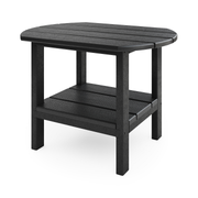 SoPoly 25" St. Simons Oval Side Table in Black