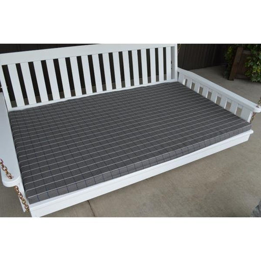 A & L Furniture A & L Furniture 5 Foot Swing Bed Cushion (2" or 4" Thick) 2 Inches / Cottage Gray Cushion 1001-2 In-Cottage Gray
