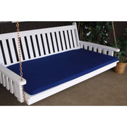 A & L Furniture A & L Furniture 5 Foot Swing Bed Cushion (2" or 4" Thick) 2 Inches / Navy Blue Cushion 1001-2 In-Navy Blue