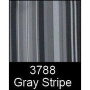A & L Furniture A & L Furniture 5 Foot Swing Bed Cushion (2" or 4" Thick) 4 Inches / Gray Stripe Cushion 1005-4 In-Gray Stripe