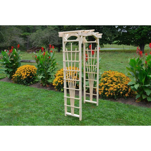 A & L Furniture A & L Furniture Amish Handcrafted Pine Cranbrook Arbor 3 ft / Pine Stain Pine Arbor 1135-CS