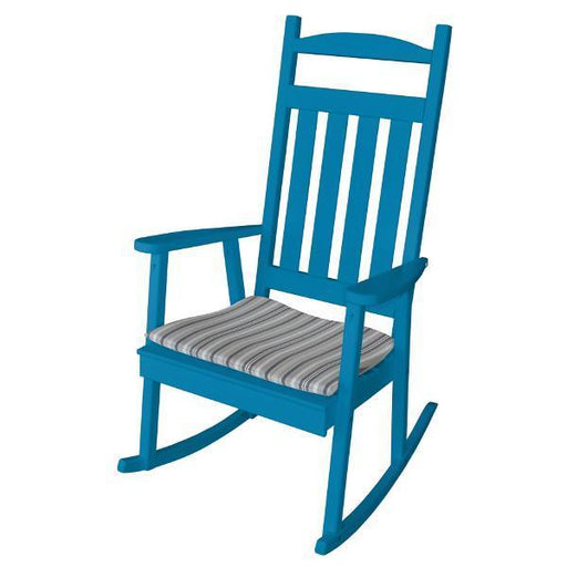 Unfinished A&L Furniture yellow pine classic porch rocking chair